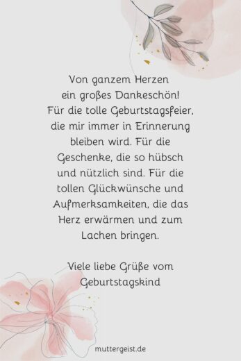 Danksagung Geburtstag 49 Sprüche als Dank für die Glückwünsche
