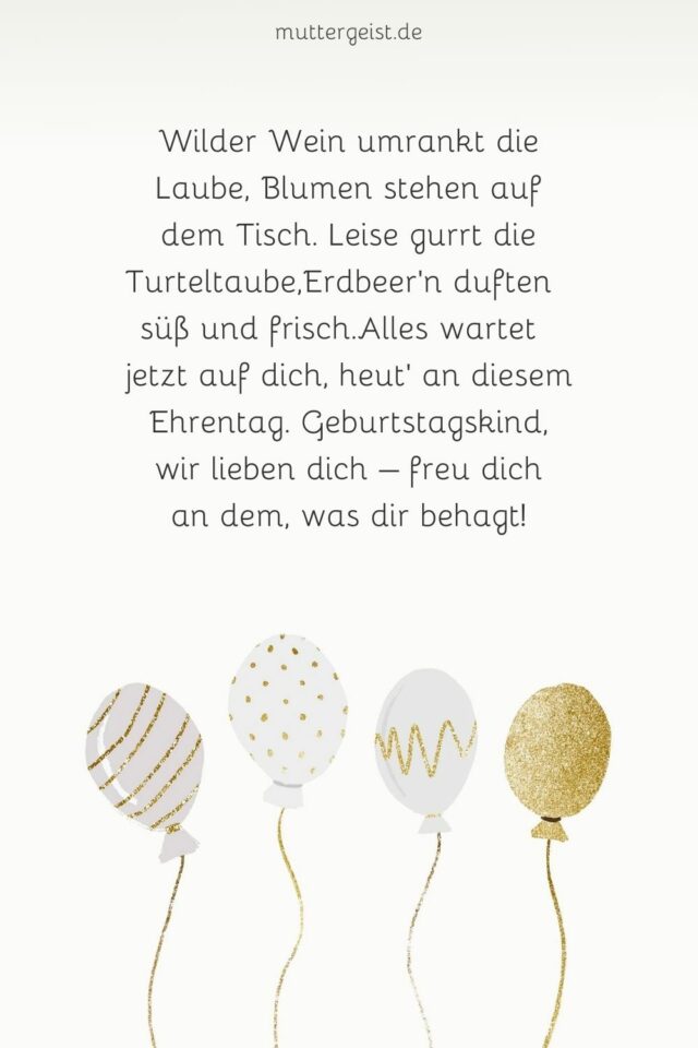 Tiefgründige Geburtstagswünsche gedankenreiche Worte zum Wiegenfest