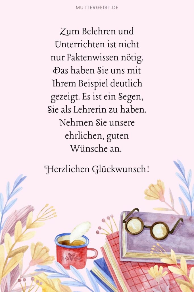 Geburtstagswünsche für Lehrerin 35 Sprüche für WhatsApp und Karte