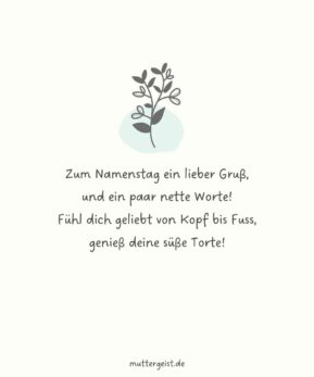 Glückwünsche zum Namenstag Die schönsten Sprüche für das Namensfest