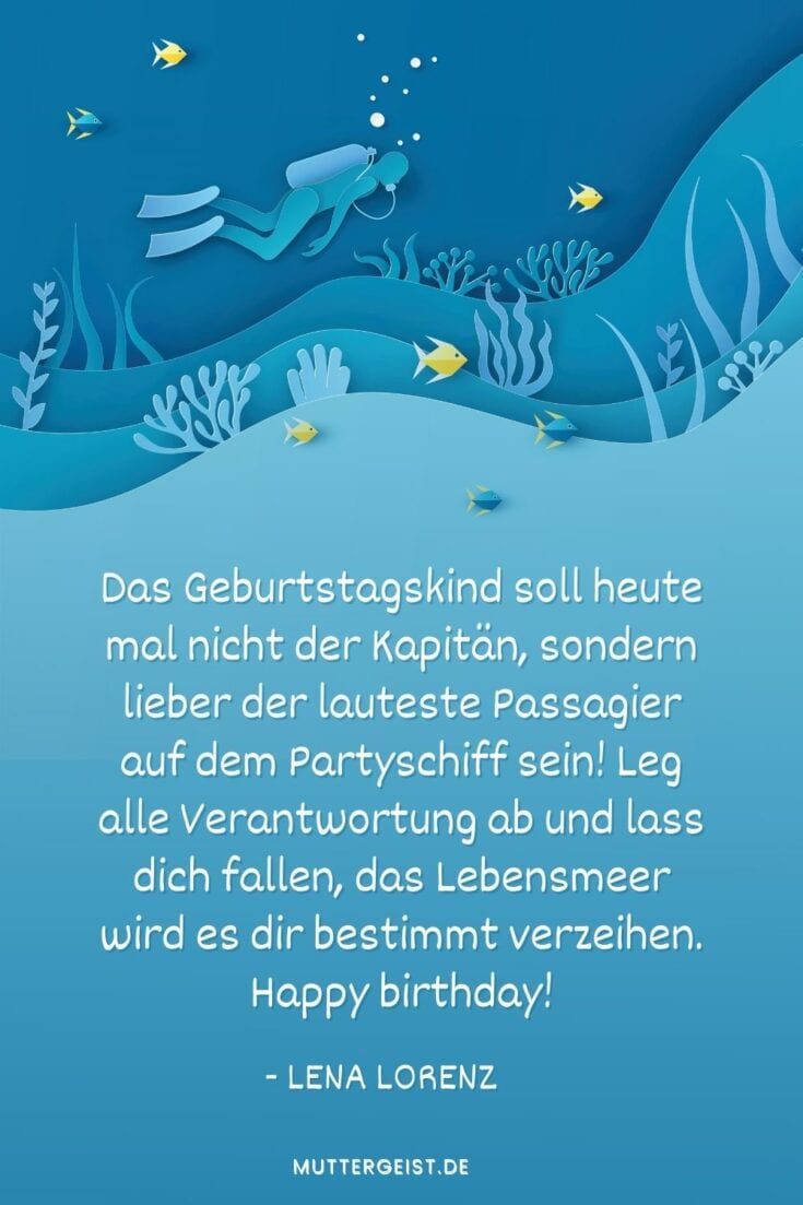 Maritime Geburtstagswünsche Mit Ahoi ins neue Lebensjahr!