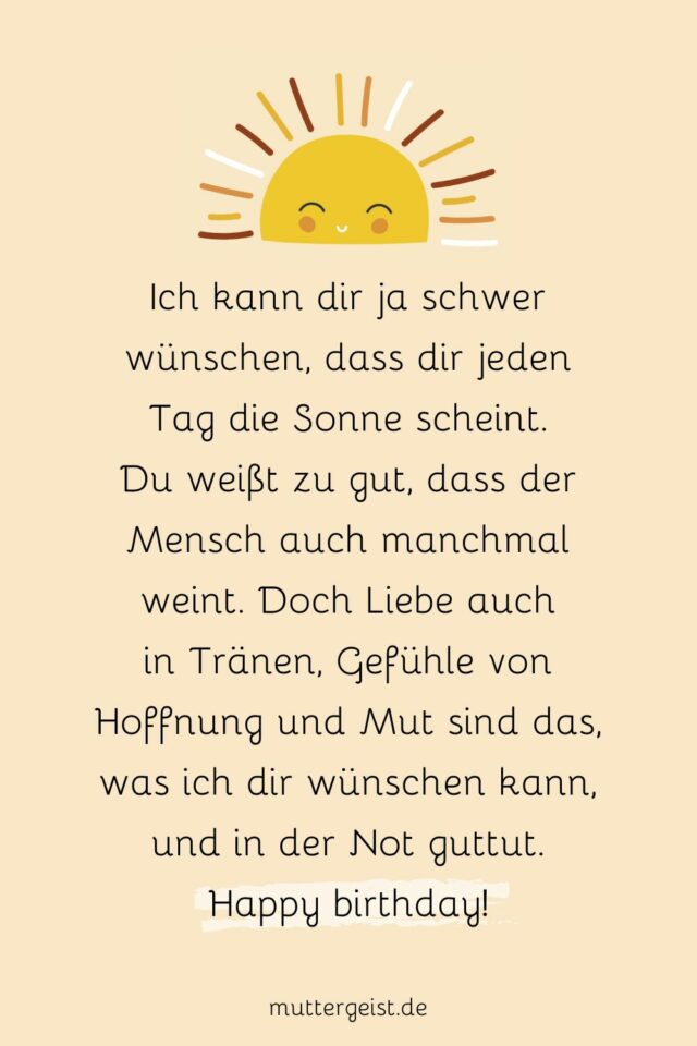 Geburtstagswünsche Sonnenschein Muntere Sprüche für ein sonniges Gemüt