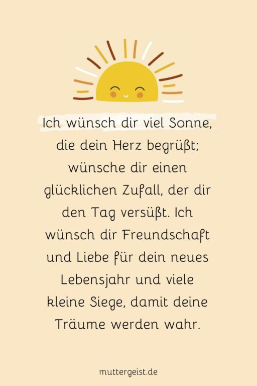 Geburtstagswünsche Sonnenschein Muntere Sprüche für ein sonniges Gemüt