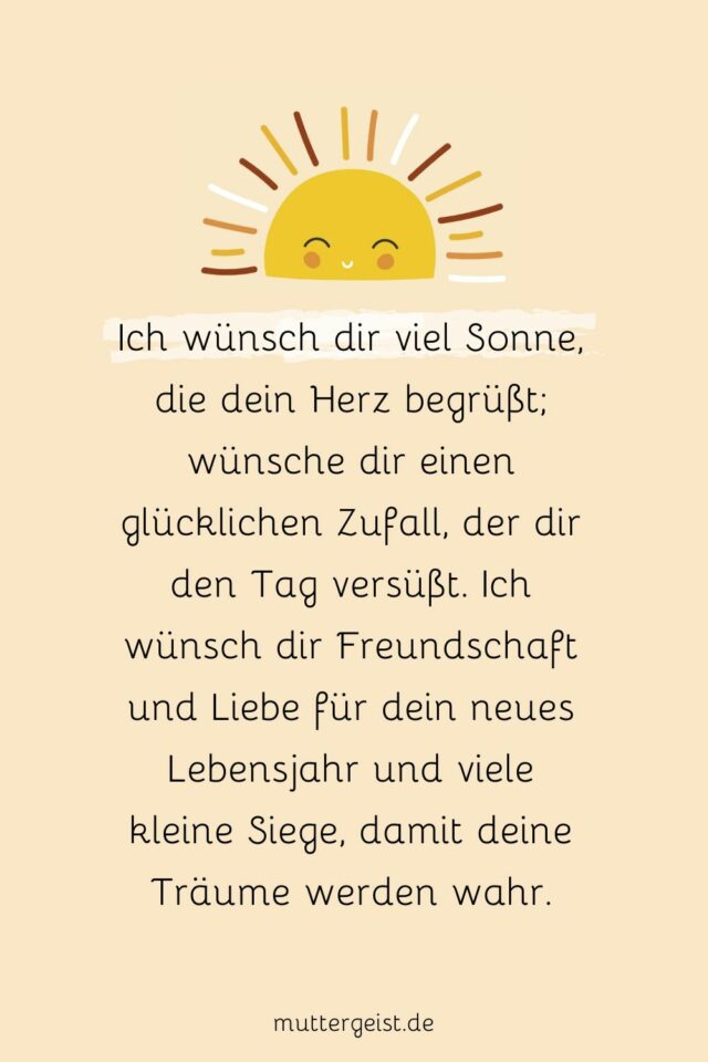 Geburtstagswünsche Sonnenschein Muntere Sprüche für ein sonniges Gemüt