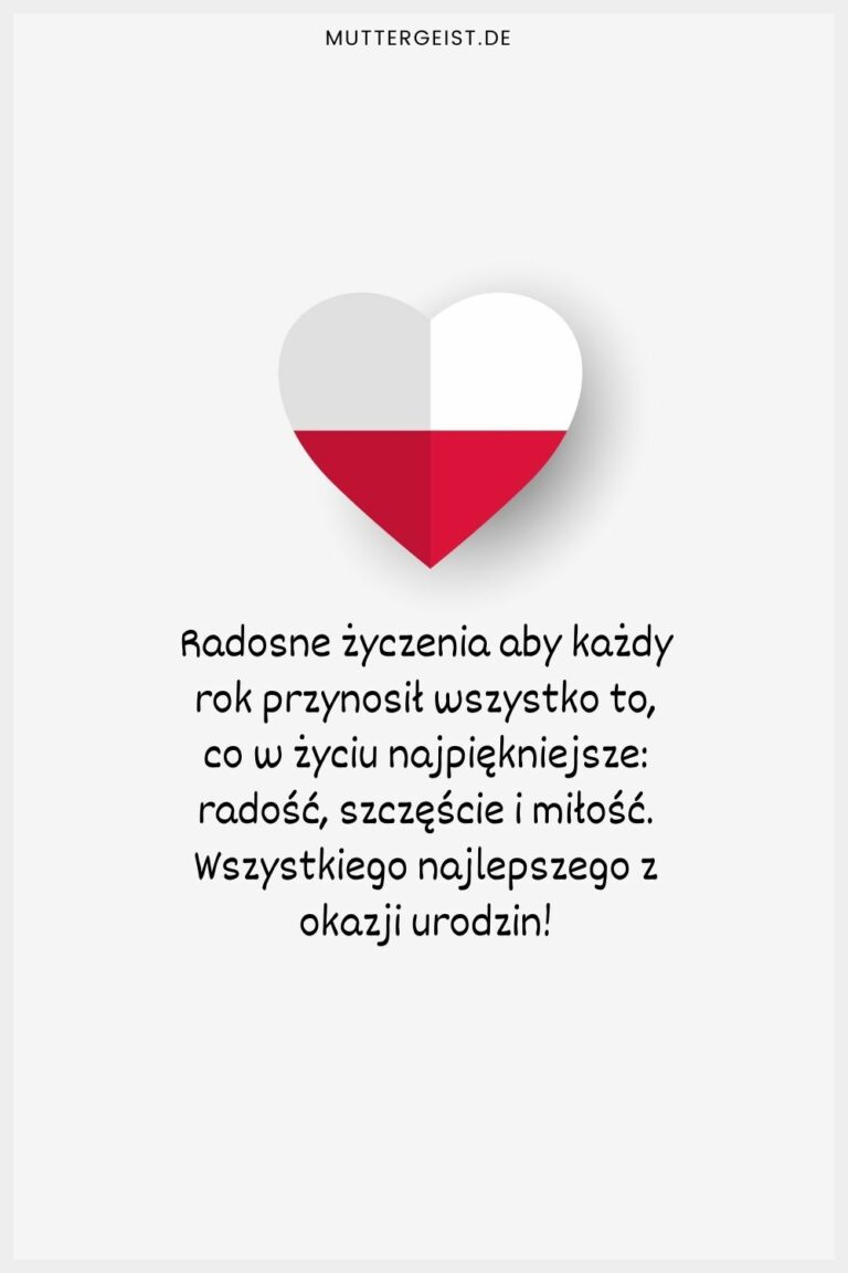 Polnische Geburtstagswünsche Najlepsze życzenia na urodziny