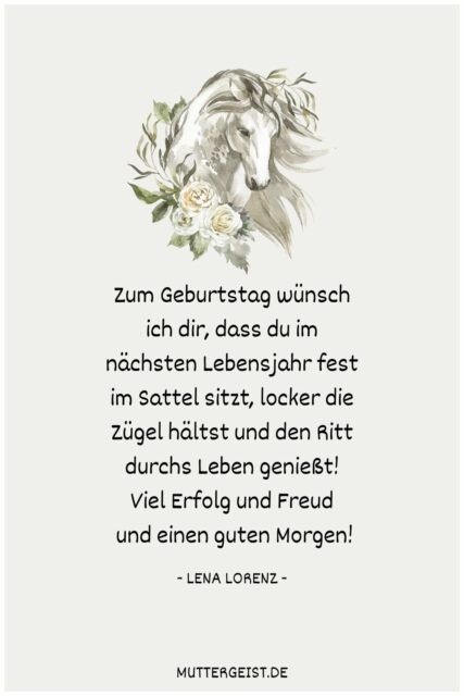 Geburtstagswünsche Pferd – Für wahre Pferdefreunde