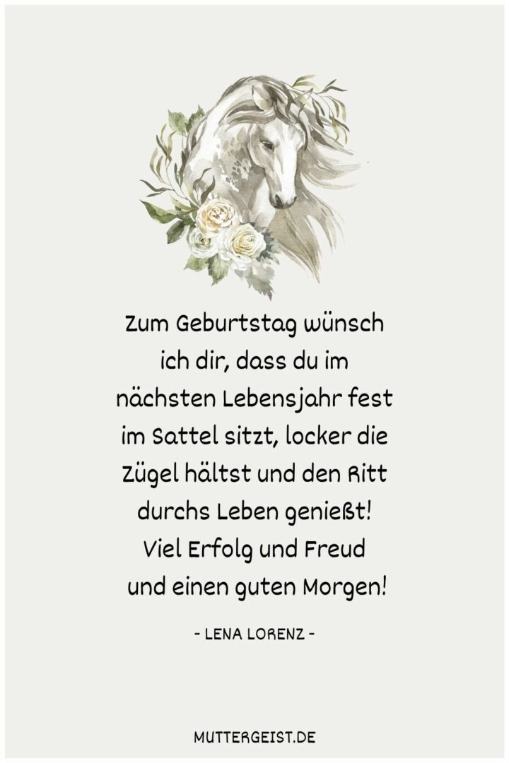 Geburtstagswünsche Pferd Für wahre Pferdefreunde