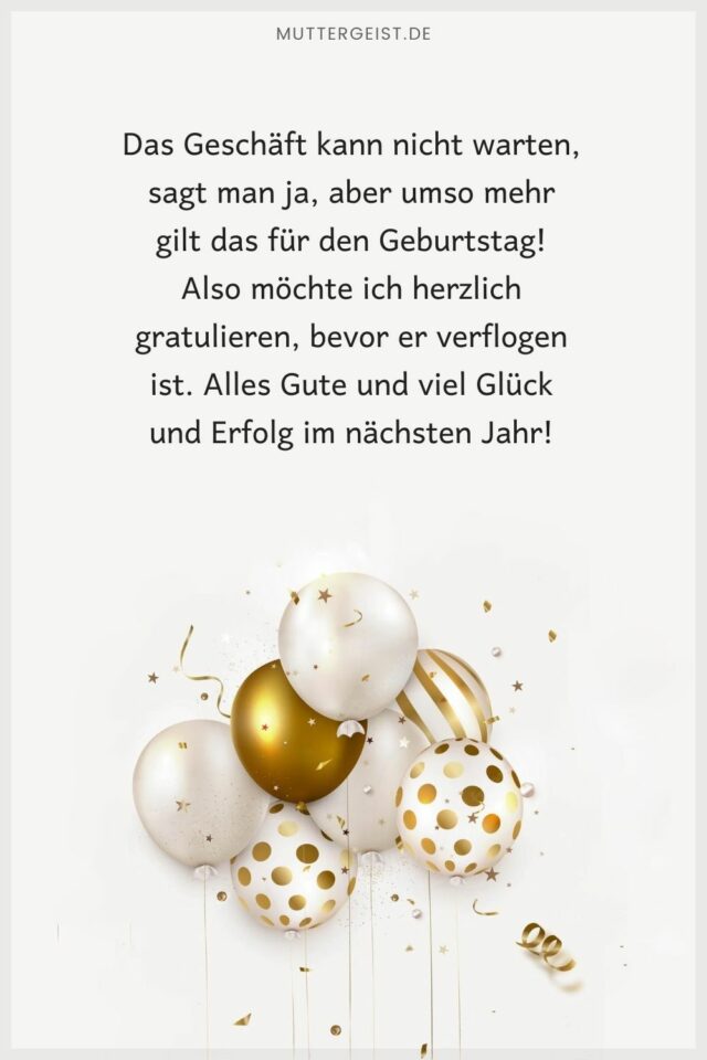 Geburtstagswünsche geschäftlich Sprüche und Vorlagen für die Arbeitswelt