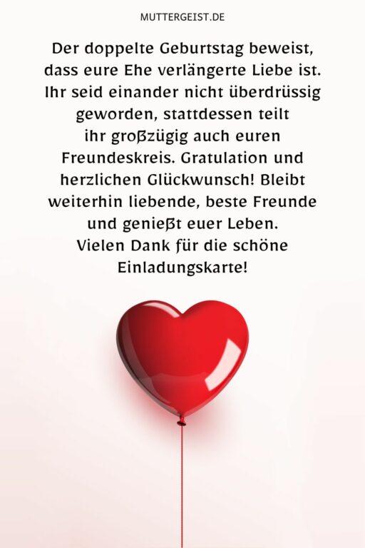 Doppelgeburtstag Ehepaar Die schönsten Sprüche für die gemeinsame Feier