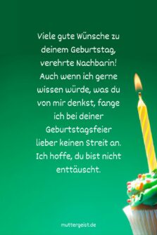 Geburtstagswünsche Nachbar Schöne und lustige Wünsche für nebenan