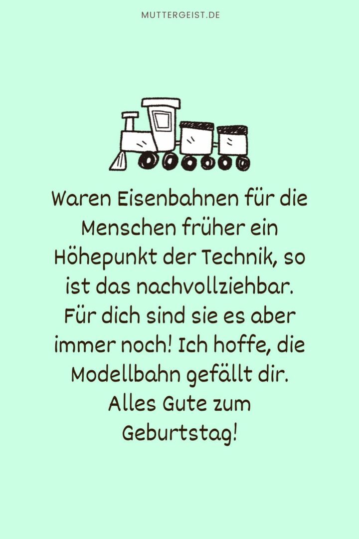 Geburtstagswünsche Eisenbahn Sprüche für eine gute Lebensreise