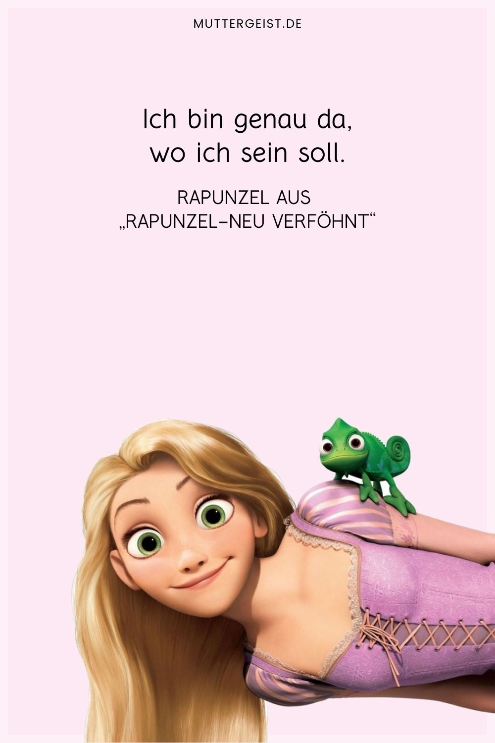 Zitat aus Disneys Rapunzel als Geburtstagswunsch