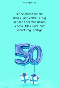 Glückwünsche zum 50. Geburtstag Kollege – Belegschaft feiert rund