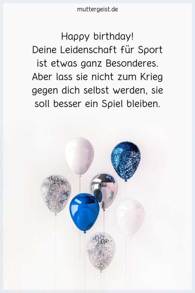 Sportliche Geburtstagswünsche Tolle Sprüche mit Sportsgeist