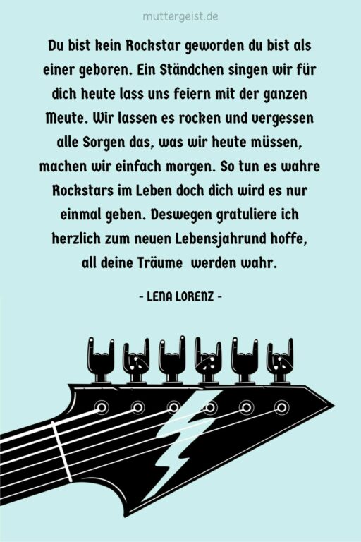 Geburtstagswünsche rockig süße Geburtstagsgrüße mit Stil
