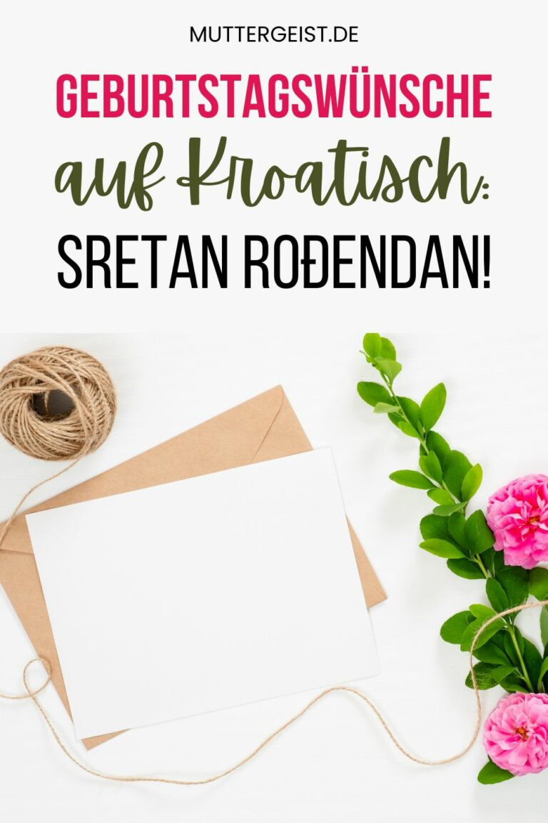 Geburtstagswünsche auf Kroatisch Sretan rođendan!