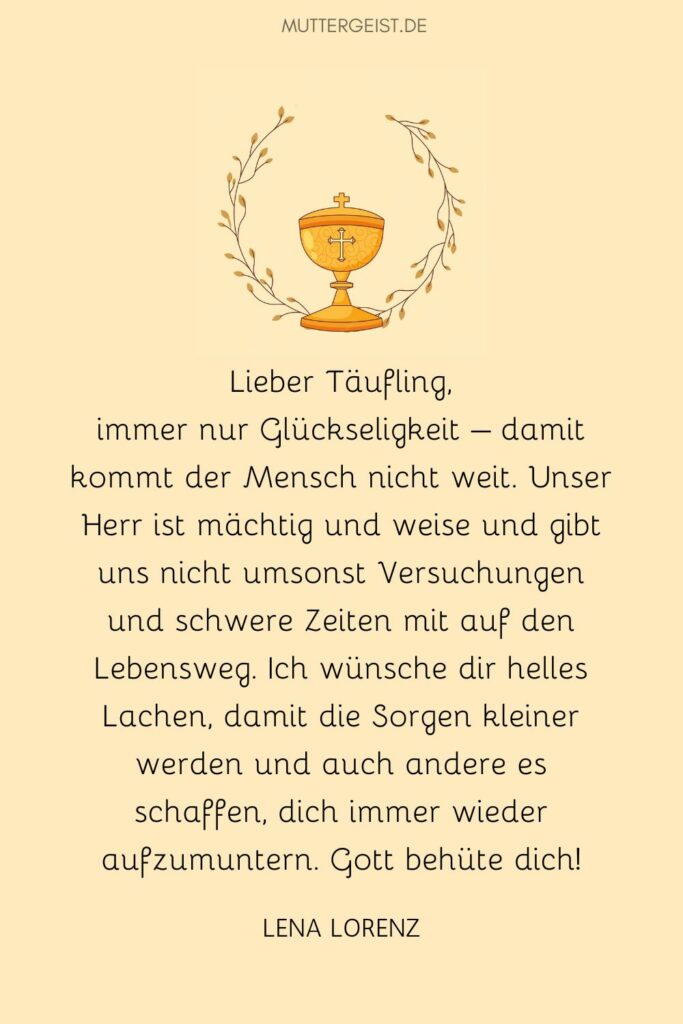 Lustige Taufsprüche für das freudige Fest