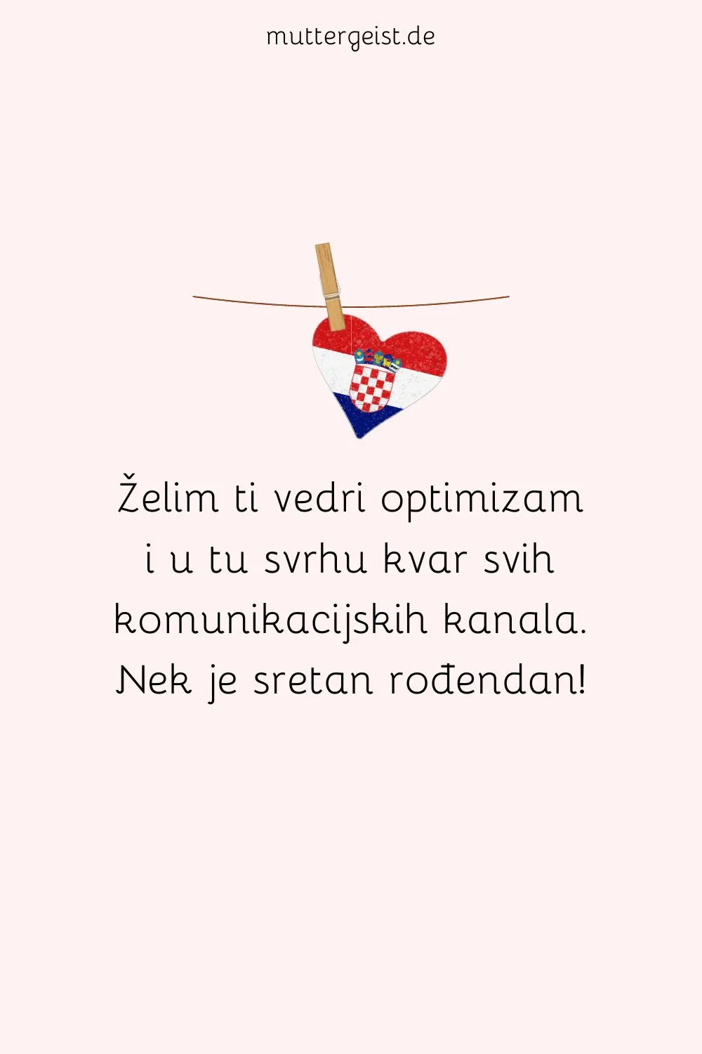 Spruch auf kroatisch