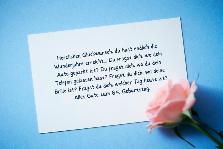 64. Geburtstag: lustige und witzige Geburtstagswünsche