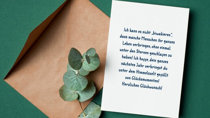 Geburtstagswünsche für Camper – Lebe, Liebe, Lache, Campe!