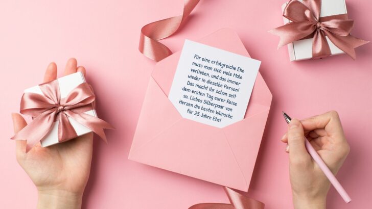 Glückwünsche zur silbernen Hochzeit – feinfühlende Worte zum Jubiläum