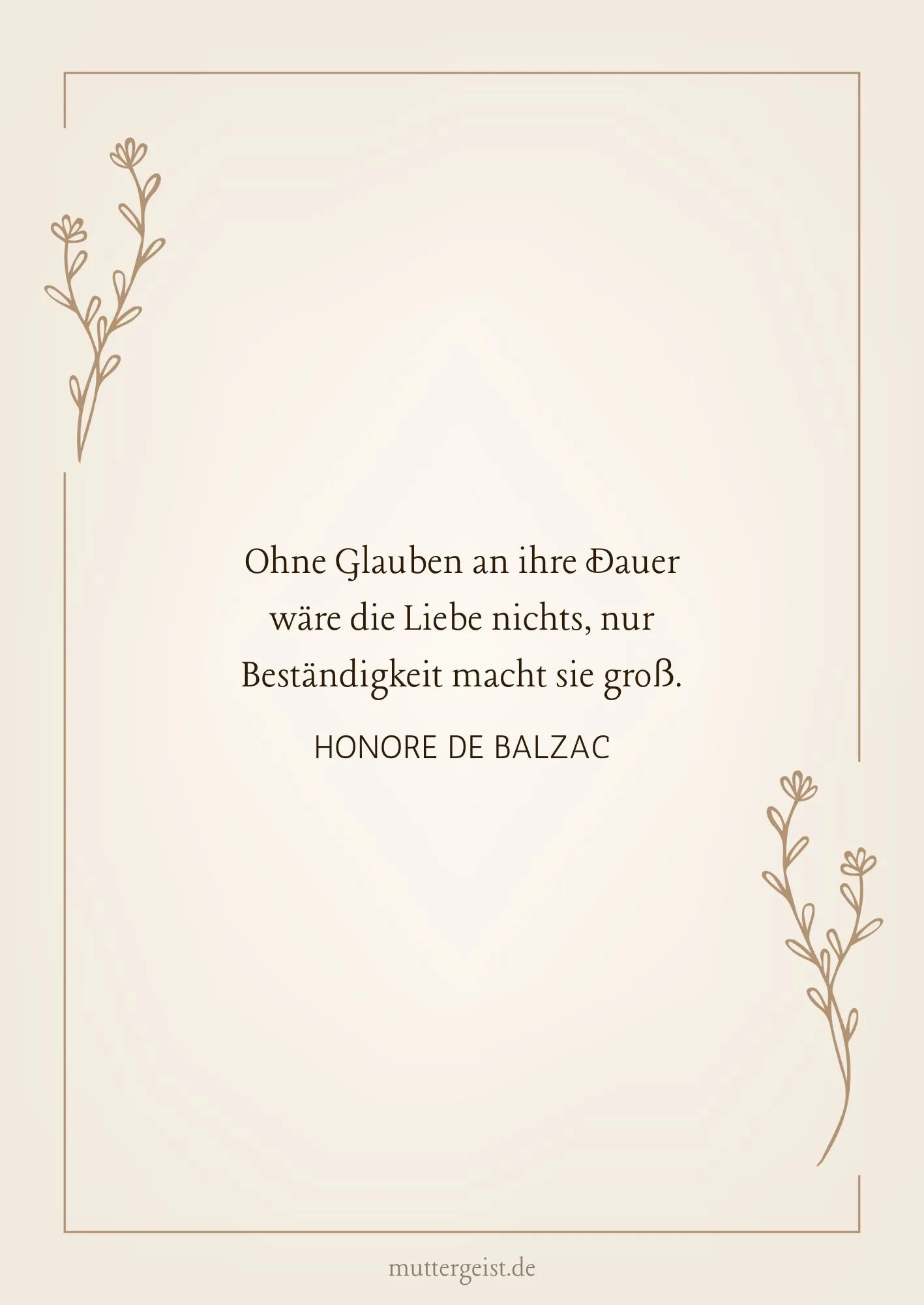 Honore de Balzacs Zitat zur Goldhochzeit