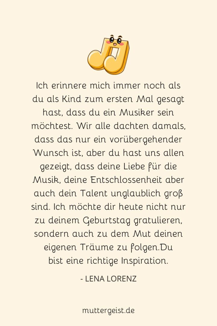 Geburtstagswünsche für Musiker rhythmisch und liebevoll!