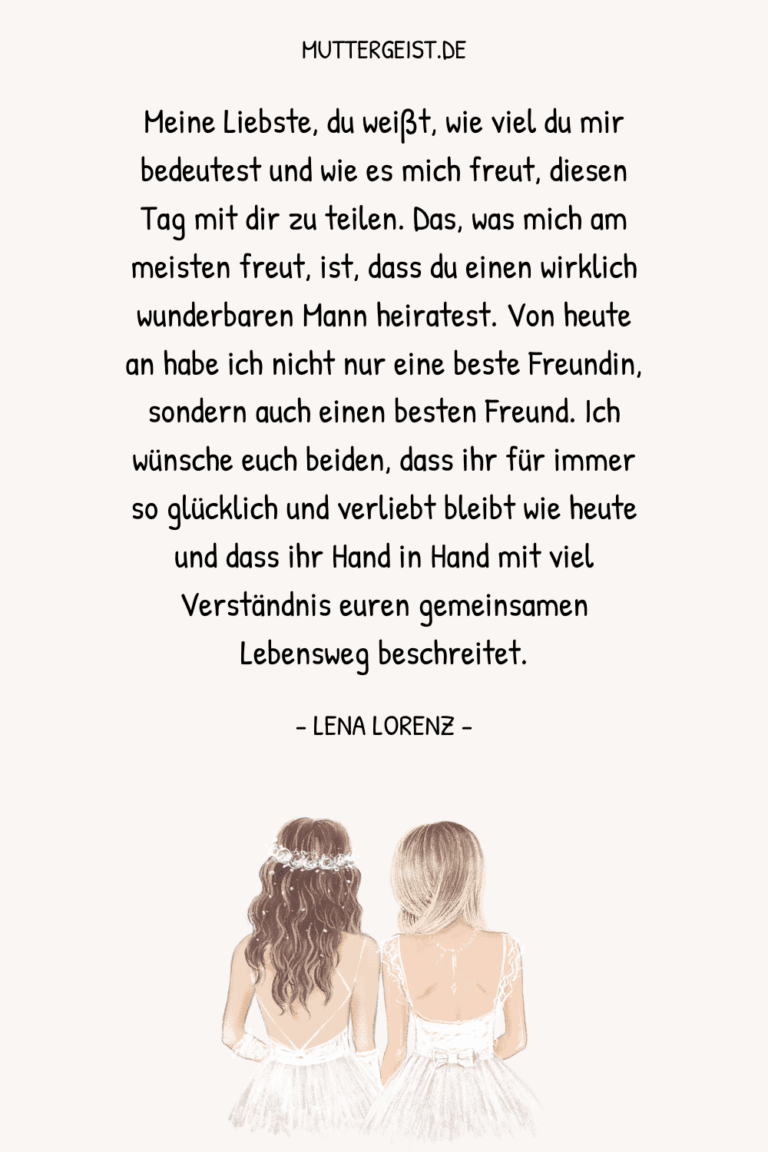 Text für die beste Freundin zur Hochzeit 70 süßeste Hochzeitswünsche