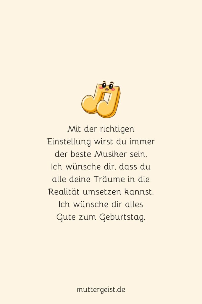 Geburtstagswünsche für Musiker rhythmisch und liebevoll!