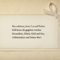 Vintage-Karte mit besten W&uuml;nschen zum Geburtstag