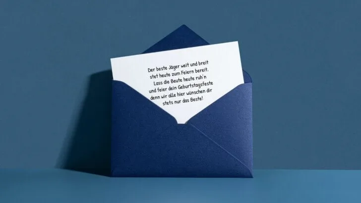 Waidmännische Geburtstagswünsche für Jäger