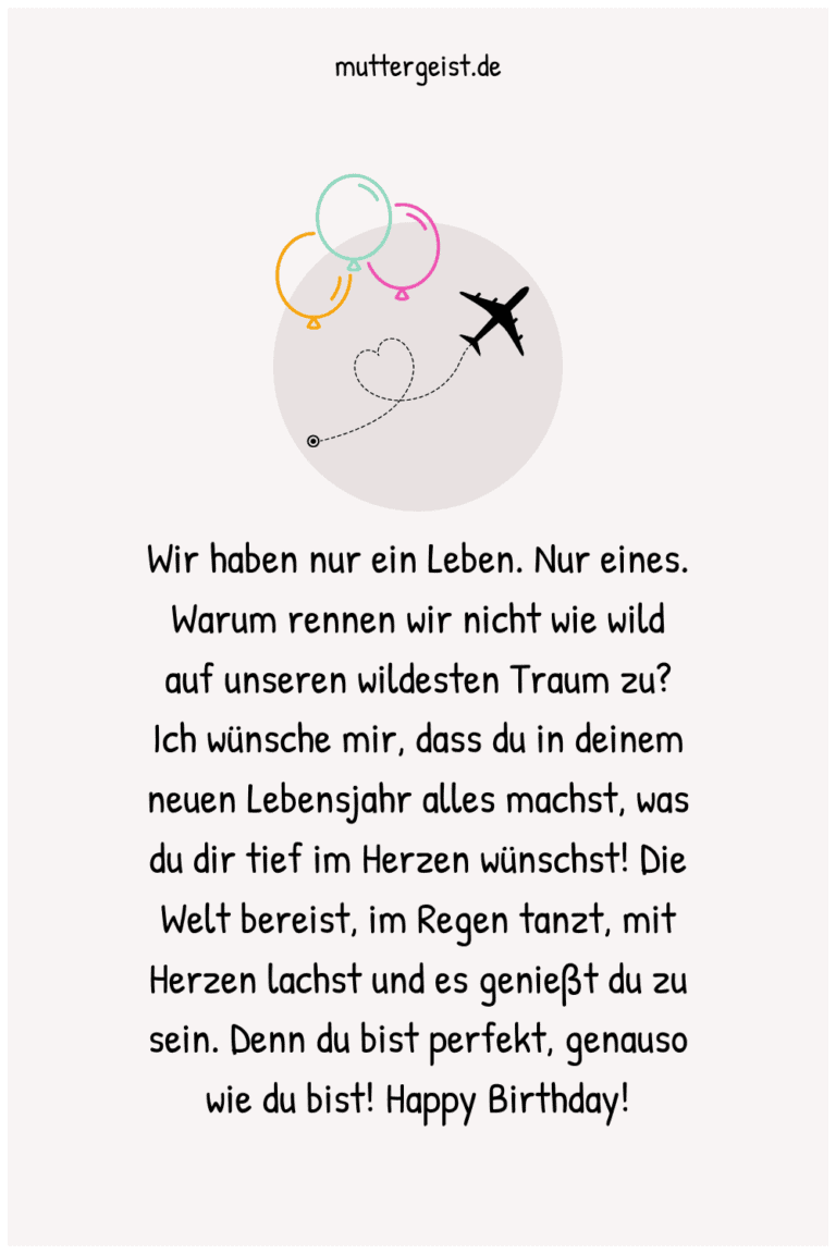 Geburtstagswünsche für Reisen Ich kam, sah und genoss