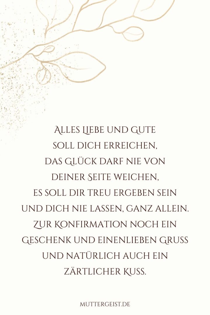 Cooler Spruch als Glückwünsche zur Konfirmation mit Geldgeschenk