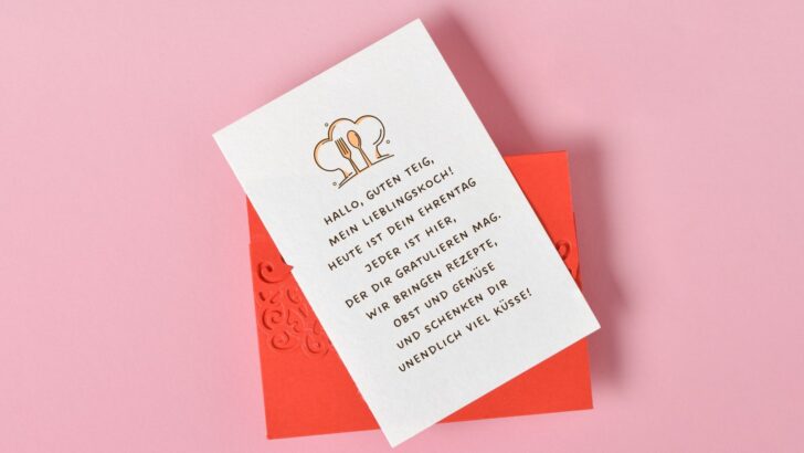 Geburtstagssprüche für einen Koch