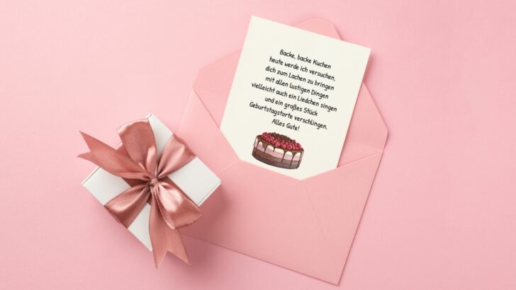 Geburtstagssprüche mit Torte für schmackhafte Wünsche