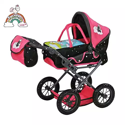 Knorrtoys NICI Theodor Carbon Puppenwagen Ruby
