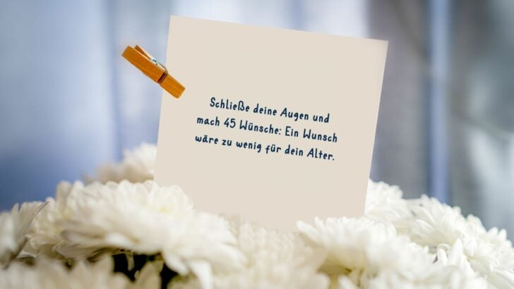 Coole und lässige Glückwünsche zum 45. Geburtstag