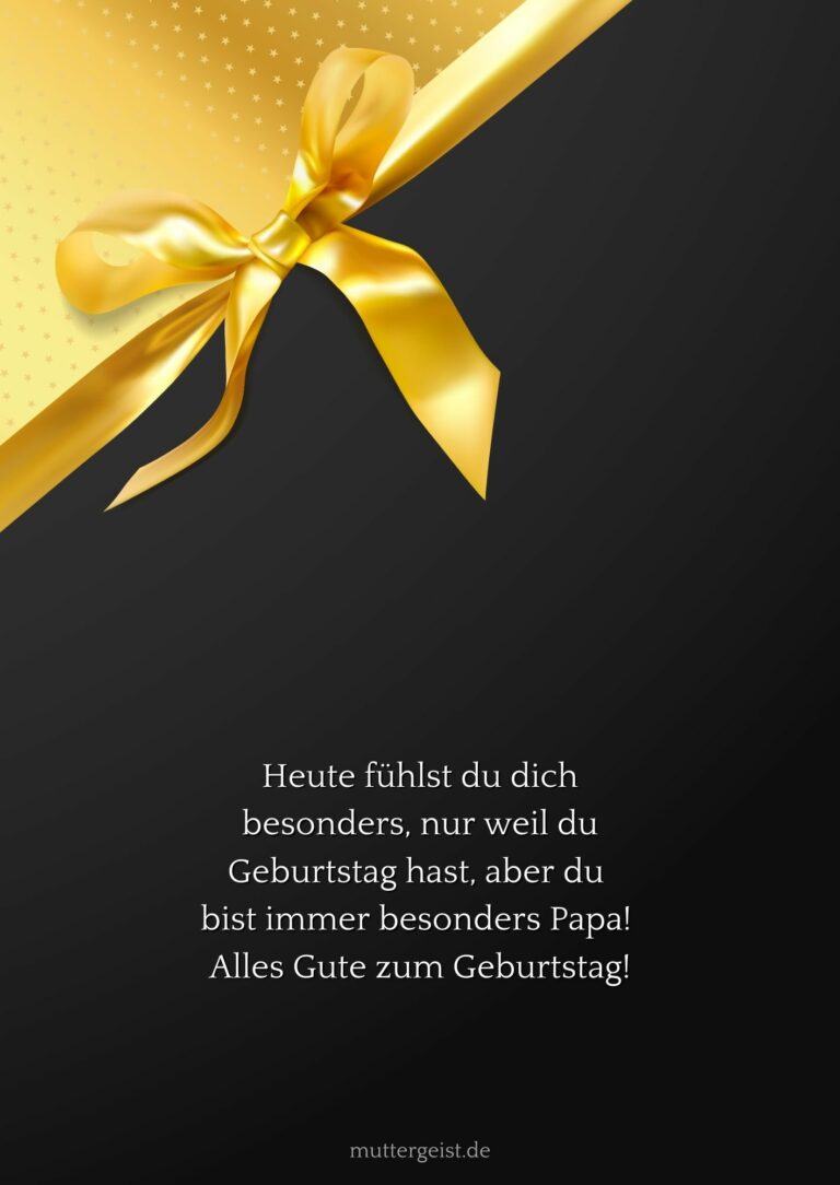 Innige Geburtstagswünsche für Papa, die von Herzen kommen