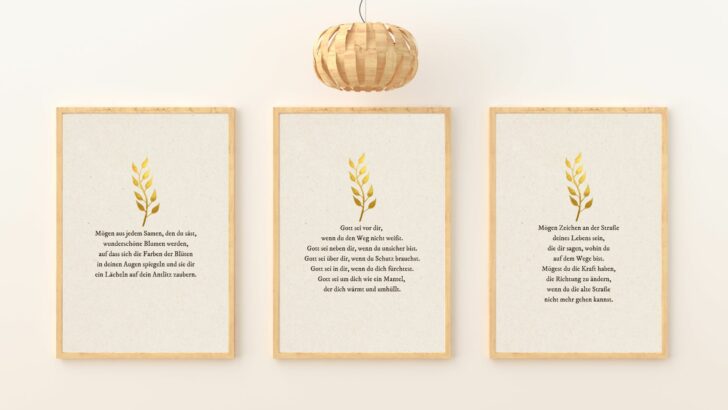 Bekräftigende und erfreuliche Segenswünsche für jeden Tag