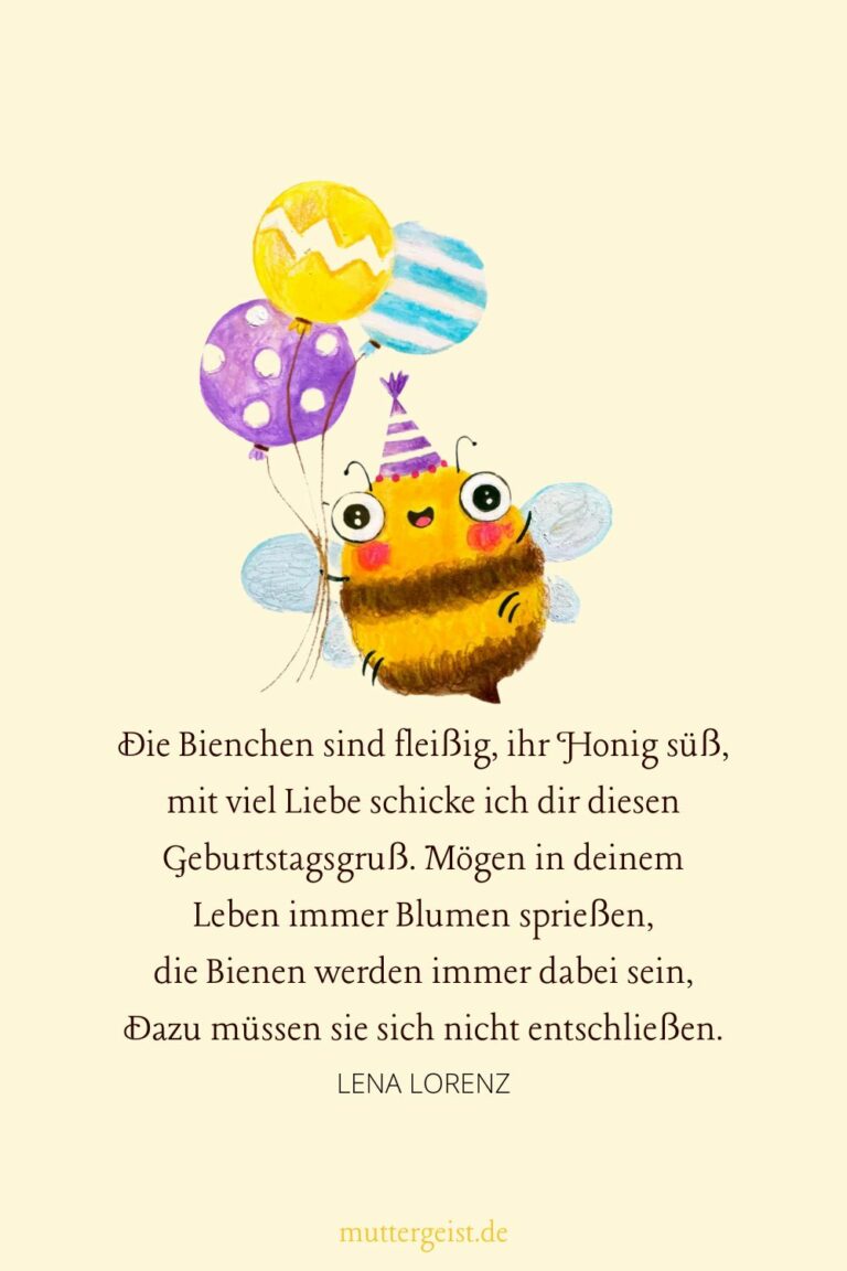 Erstklassige Geburtstagswünsche für BienenLiebhaber!