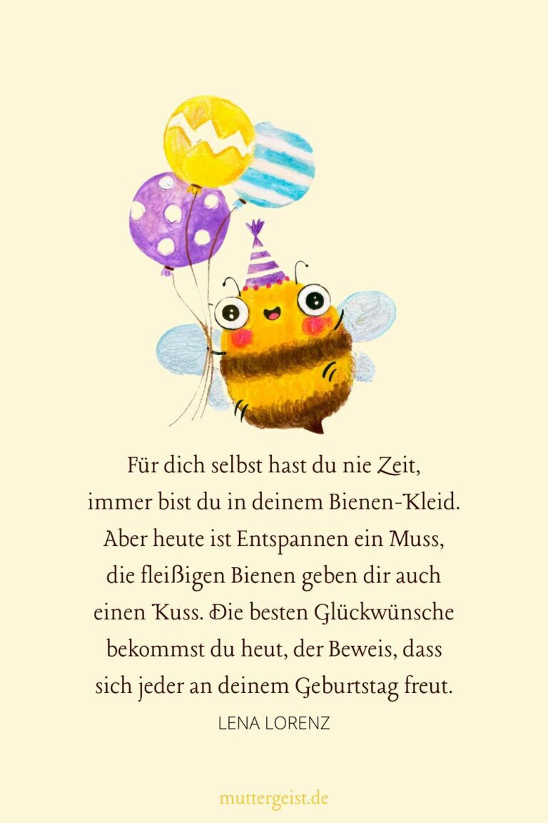 Erstklassige Geburtstagswünsche für BienenLiebhaber!