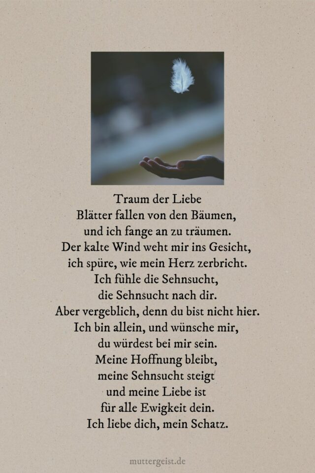 Moderne Liebesgedichte, die unter die Haut gehen