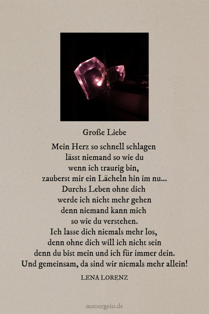 Moderne Liebesgedichte, die unter die Haut gehen