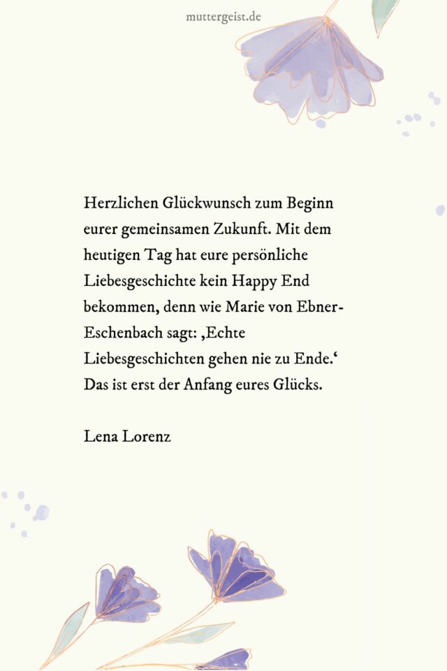 Emotionale Glückwünsche zur Hochzeit für jedes verliebte Brautpaar