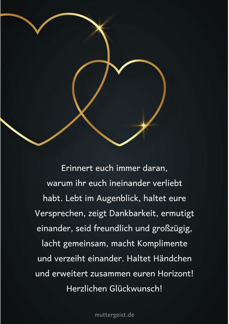 Coole Hochzeitssprüche für eine außergewöhnliche Hochzeitskarte