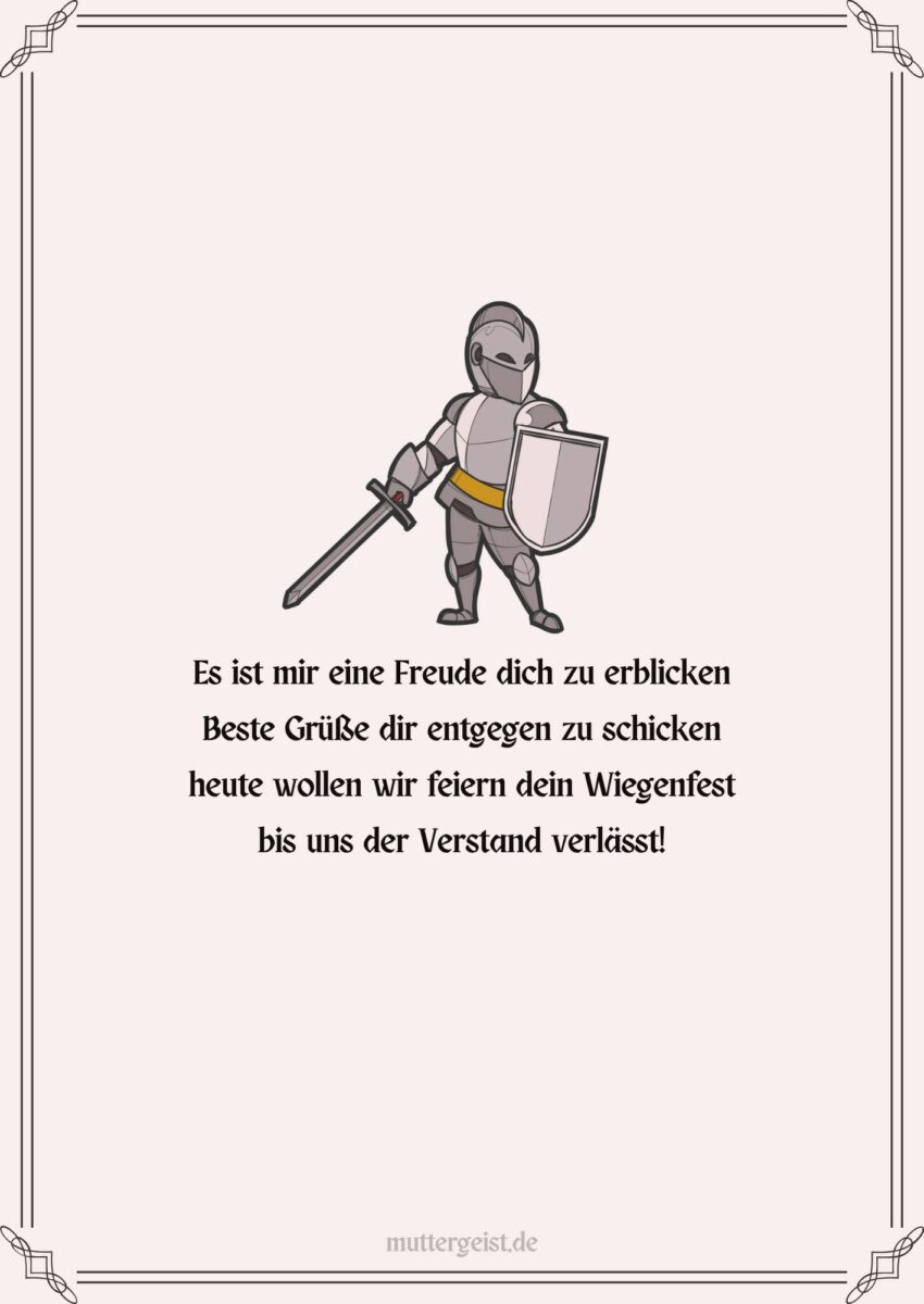 Mittelalterliche Geburtstagsgrüße für ein besonderes Fest