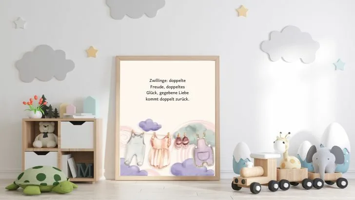 Gefühlvolle Glückwünsche zur Geburt von Zwillingen