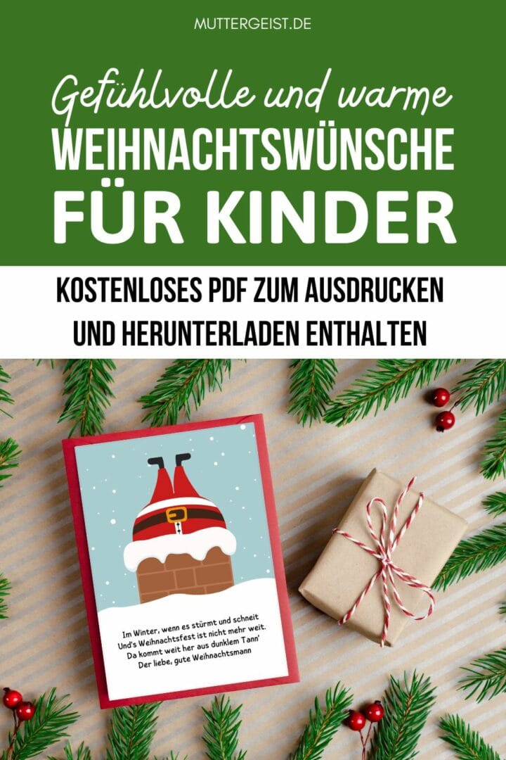 Gefühlvolle und warme Weihnachtswünsche für Kinder