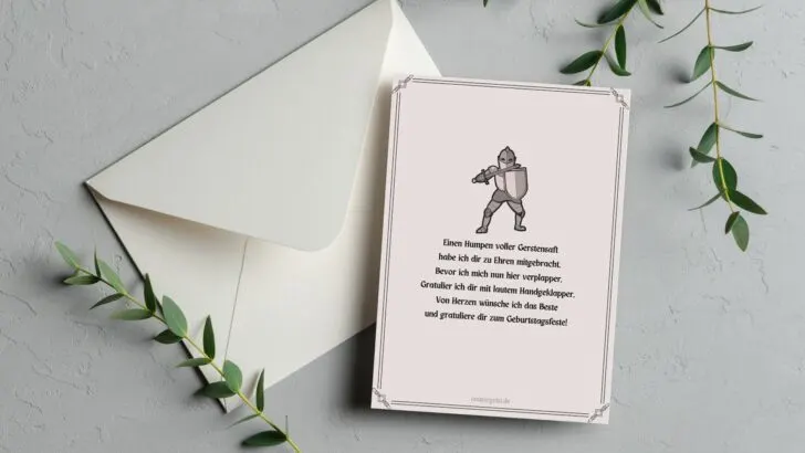 Mittelalterliche Geburtstagsgrüße für ein besonderes Fest