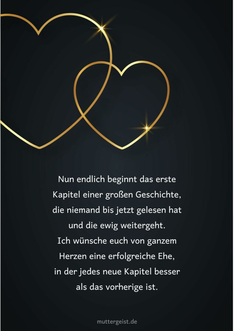 Coole Hochzeitssprüche für eine außergewöhnliche Hochzeitskarte
